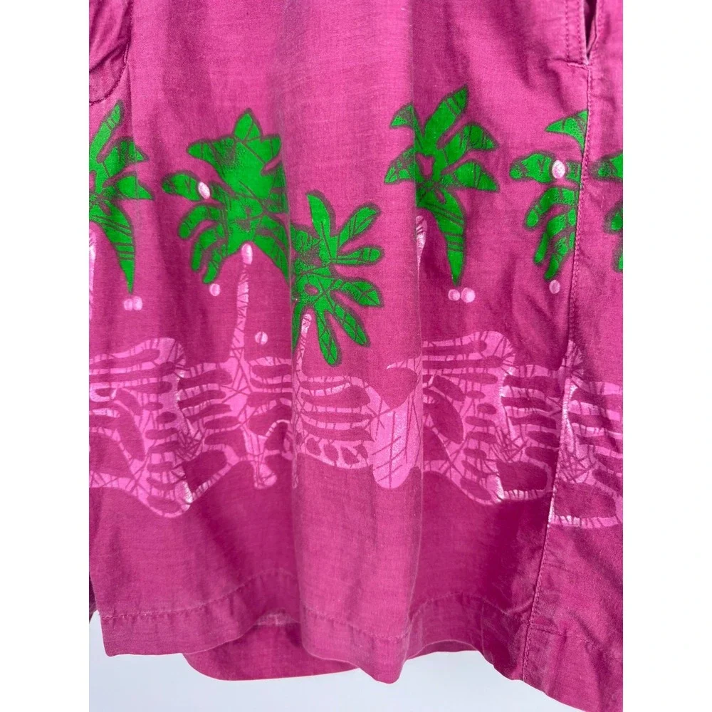 VTG Chaps Ralph Lauren Men's Tropical Palm Tree Stripe Swim Trunks Shorts Size M